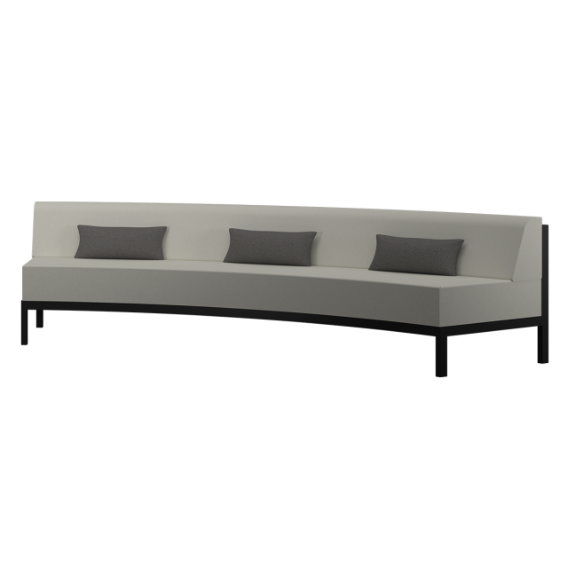 Bravada Rounded Bench with Back